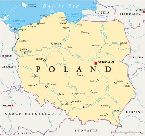 mappa polonia