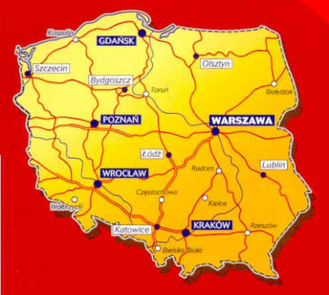 mappa polonia